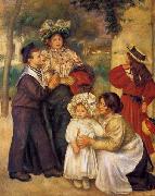 Pierre-Auguste Renoir La famille d`artiste oil painting on canvas